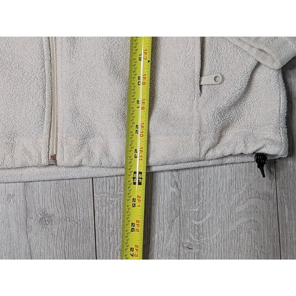 Columbia Jacket Womens Medium Ivory Full Zip Mock Neck Long Sleeve Fleece - Picture 8 of 11